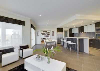 Roller blinds in home