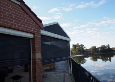 Ziptrak blinds from outside