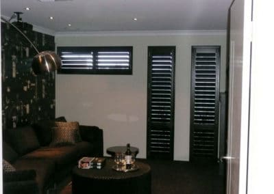 black shutters