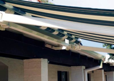 folding arm awning detail
