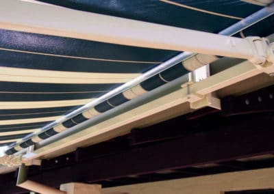 folding arm awnings under detail