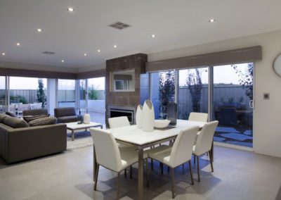 home with grey pelmets