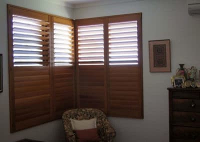 natural wood shutters