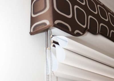 roman blinds detail