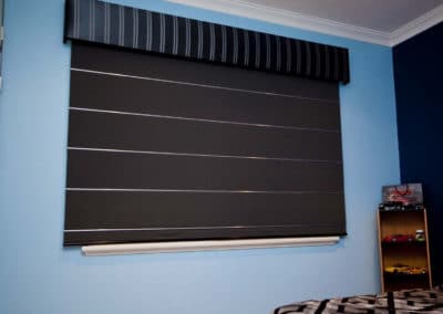 roman blinds in childs bedroom
