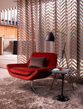 sheer patterned curtains
