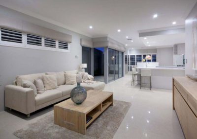 shutters in open plan home
